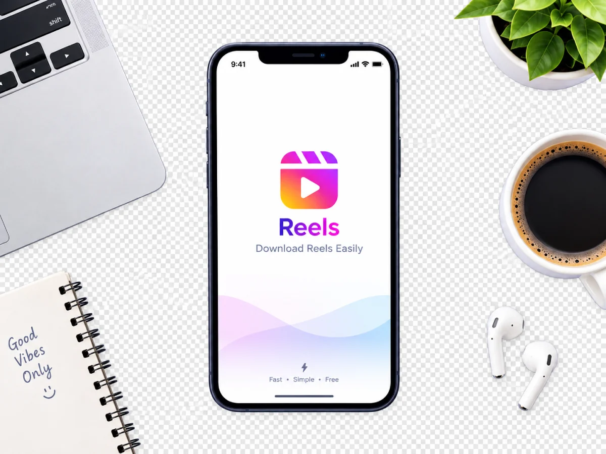 A Reel saved on a phone with VideoDropper